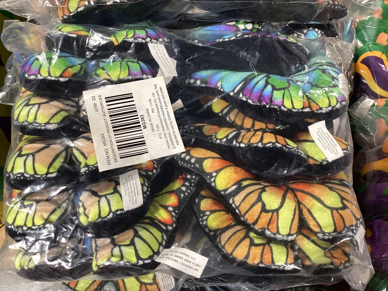 7.5" Butterfly - Assorted Colors (Dozen)