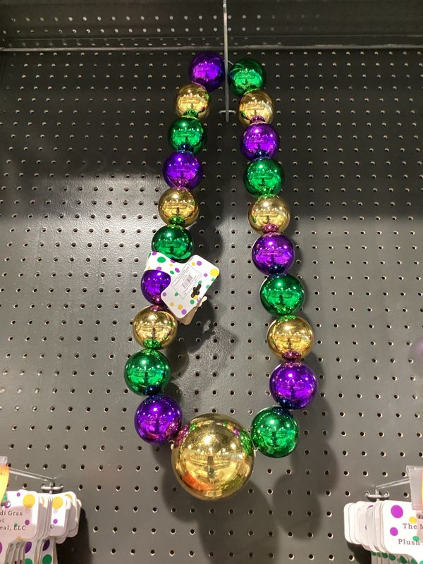 60/100mm - Purple, Green and Gold Round Balls Necklace