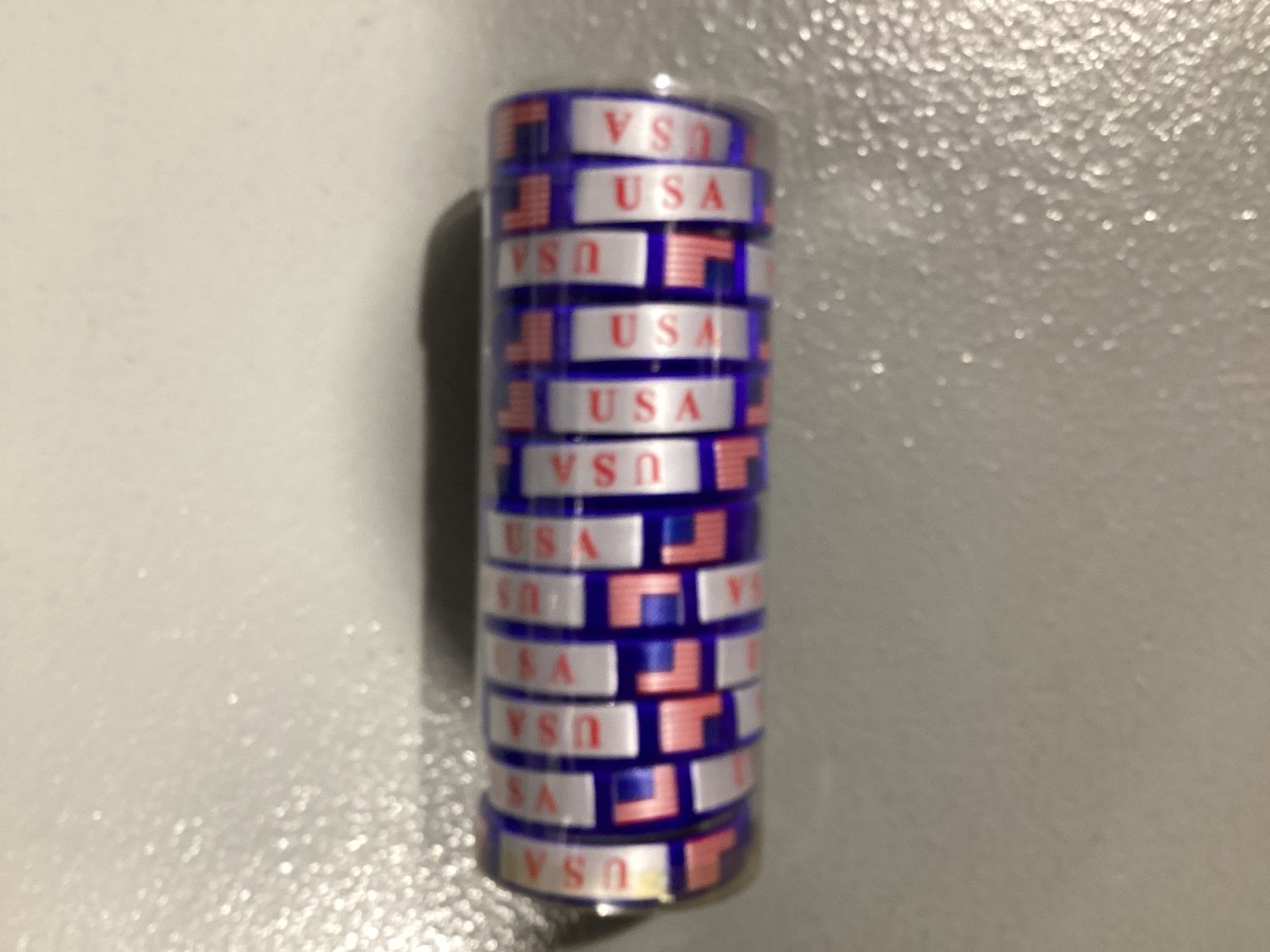 7" USA Flag Logo Bracelet (Dozen)