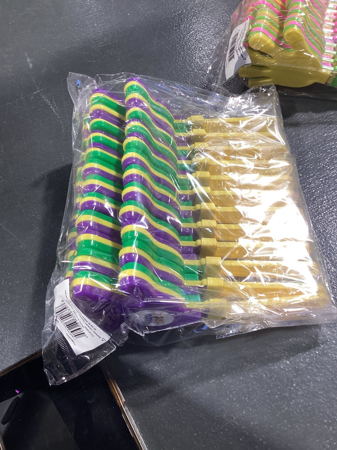 7" Mardi Gras Hand Clapper (Dozen)