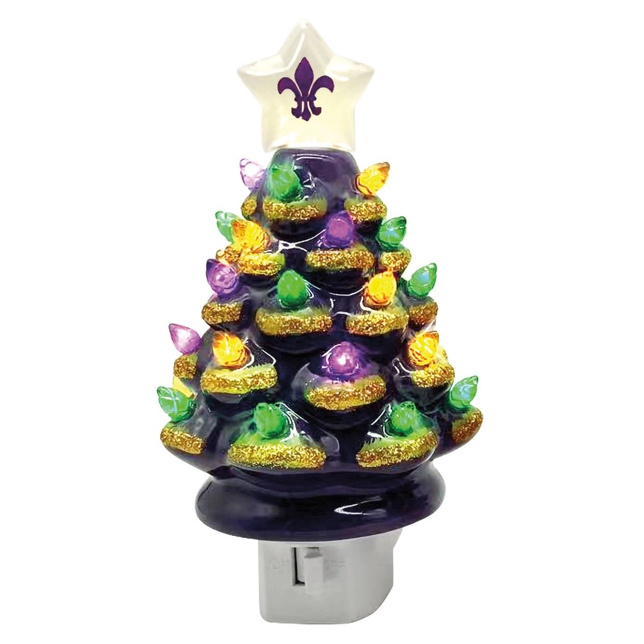 7" Mardi Gras Tree Night Lite