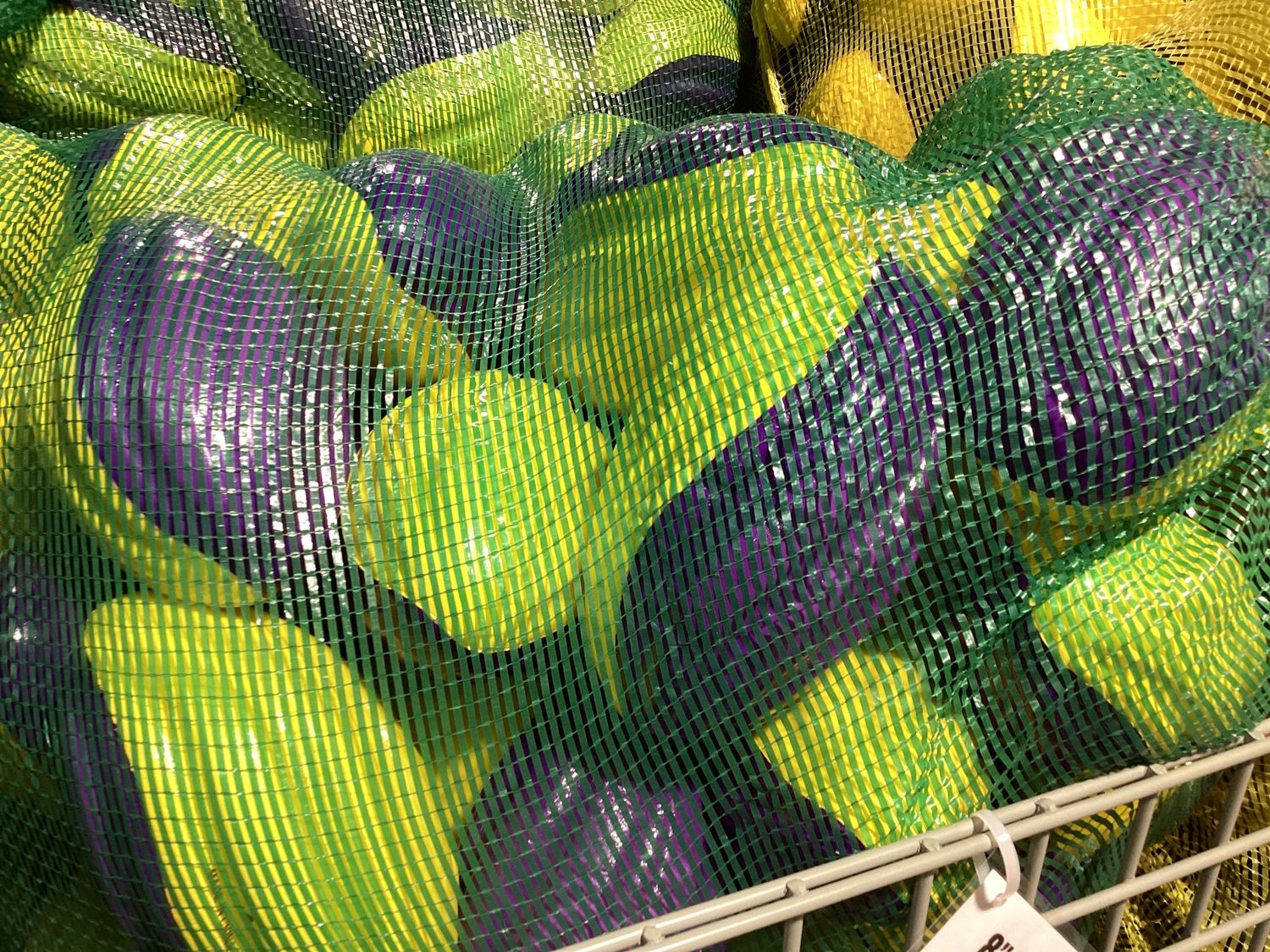 8" Purple and Gold Foam Football (Sack of 40)