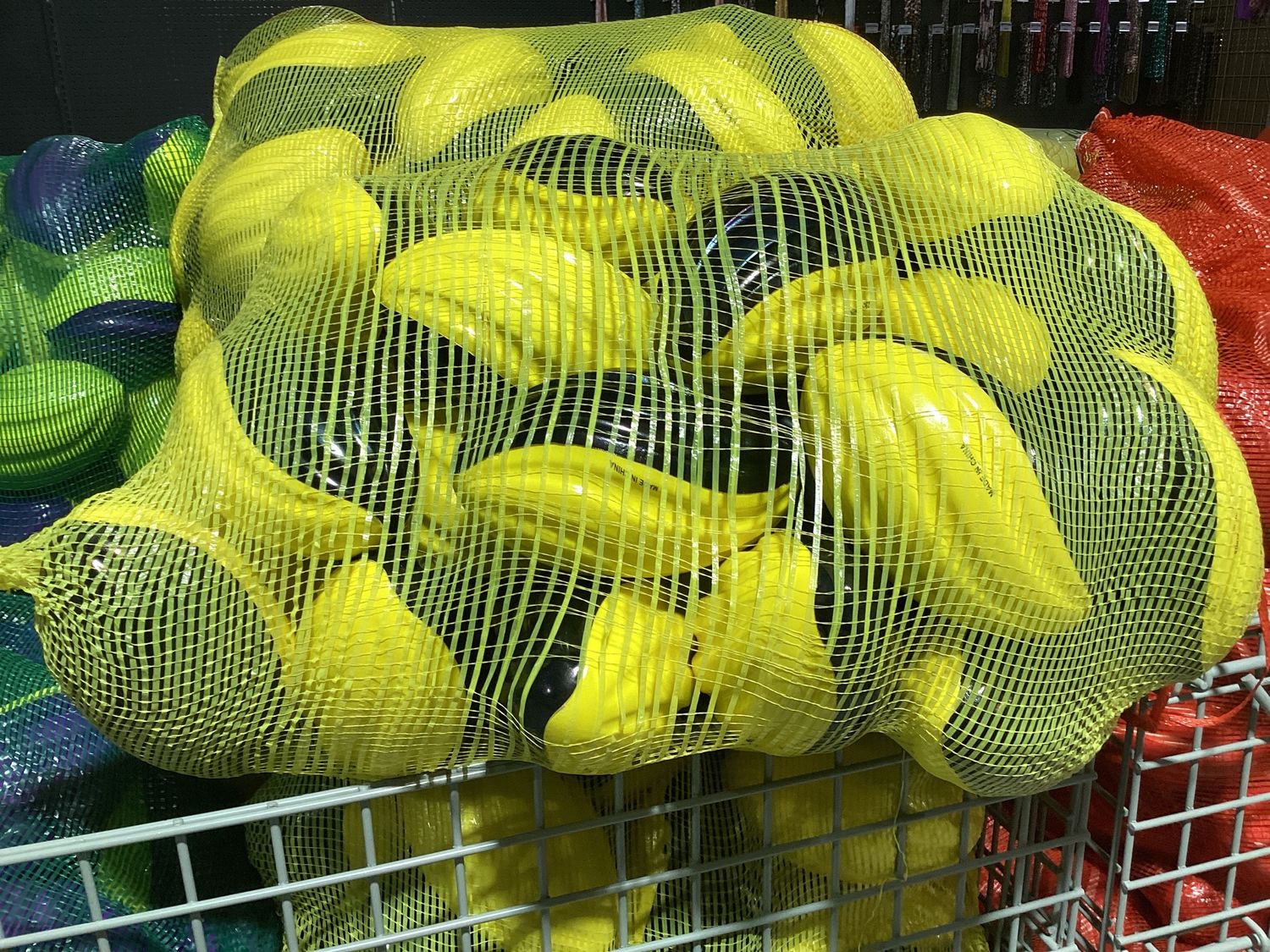 8" Black and Yellow Foam Footballs (Sack of 40)