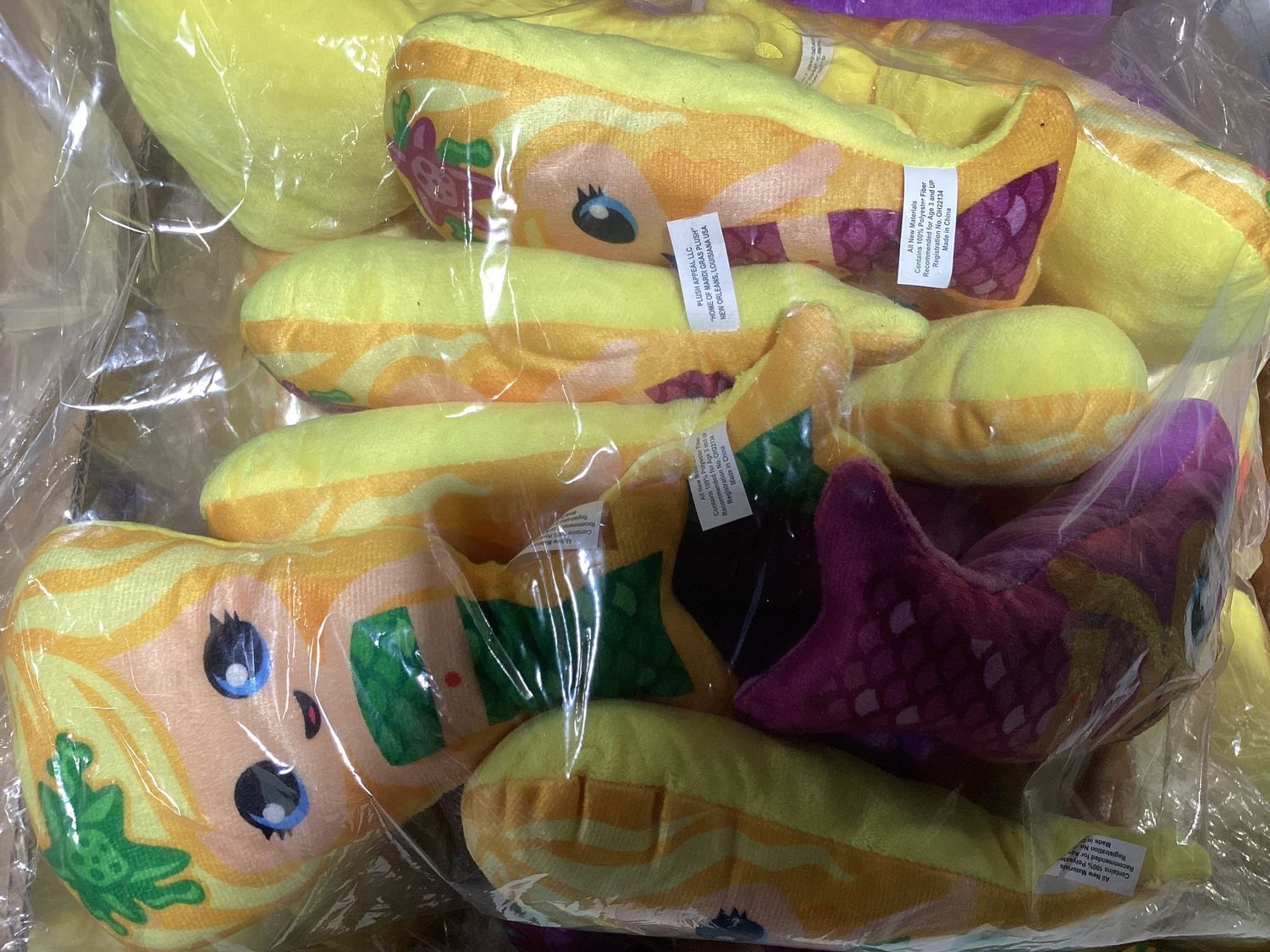 8" Plush Mermaid - Assorted Colors (Dozen)