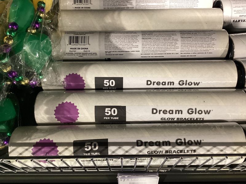 8" Purple Glow Bracelet (Tube/50 Pieces)