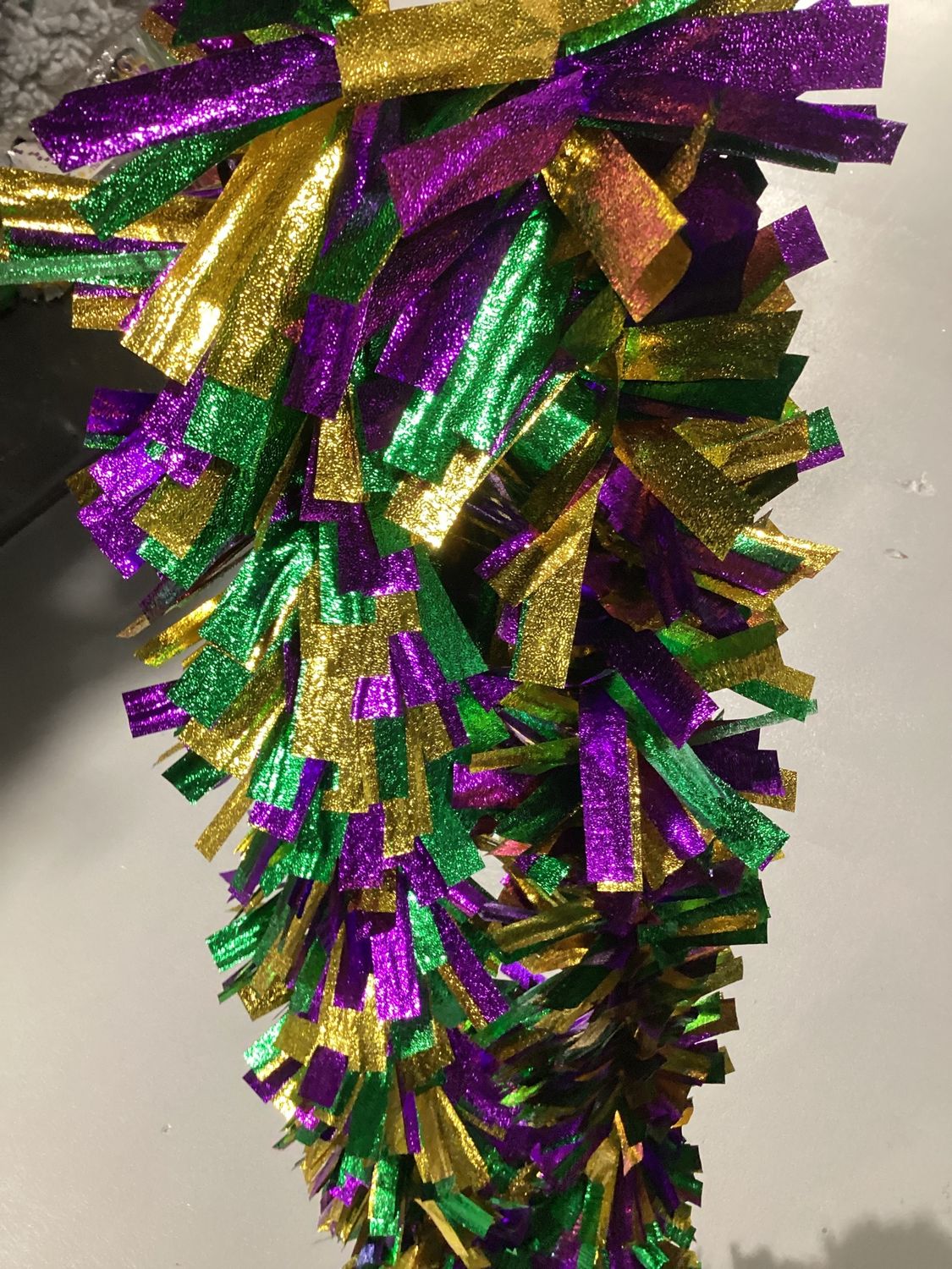 9' Purple, Green and Gold Twig Garland (Each)