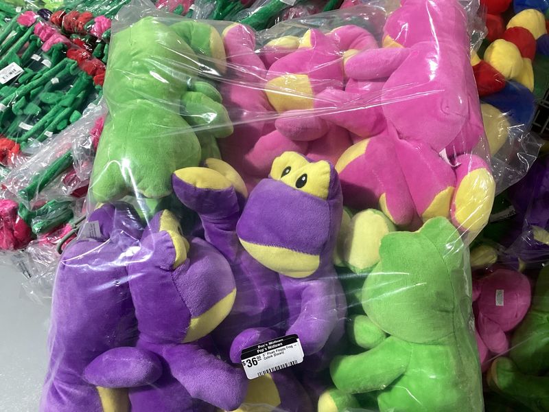 9" Plush Floppy Frog - 3 Colors (Dozen)