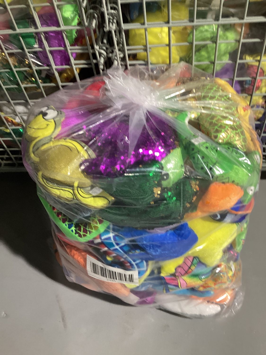 Assorted Sea Life Plush Bags (Pack of 72)