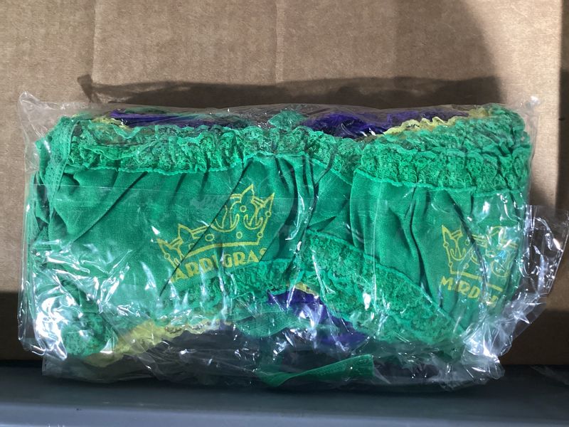 Assorted Purple, Green and Gold Mardi Gras Bras (Dozen)