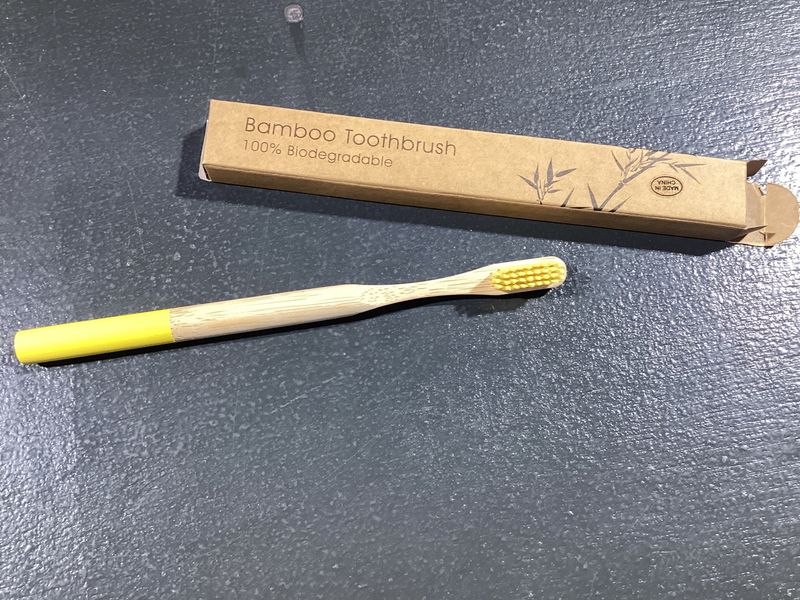 Bamboo Toothbrush with 100% Biodegradable Charcoal Brush - Assorted Colors (Each)