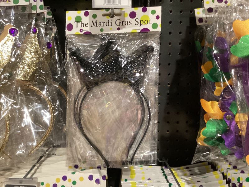 Black and Gold Sequin Crown Headband (Each)