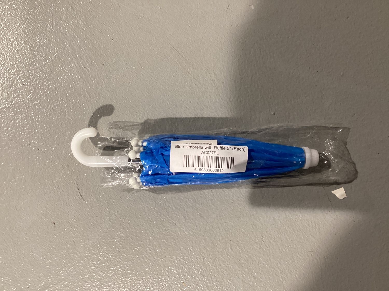 Blue Umbrella with Ruffle 5" (Each)