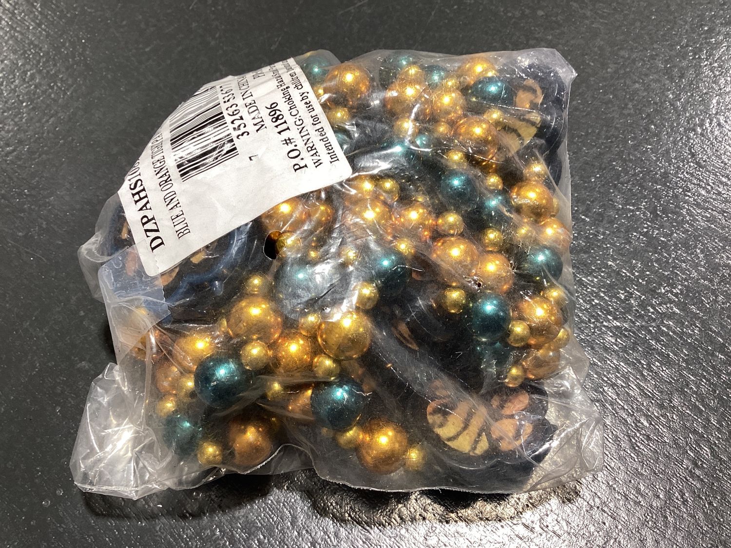 Blue and Orange Tiger Paw Bracelet (Dozen)