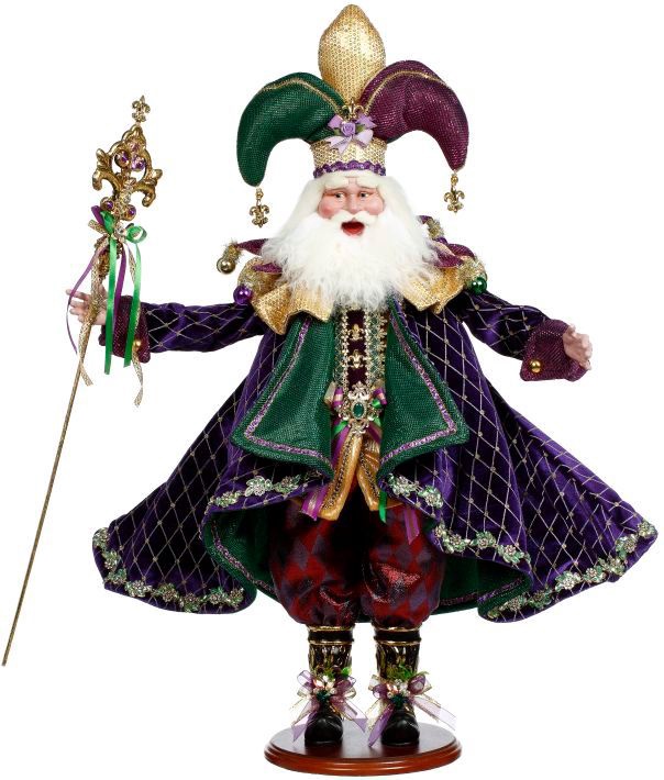 Carnevale Jester Santa 30 inch