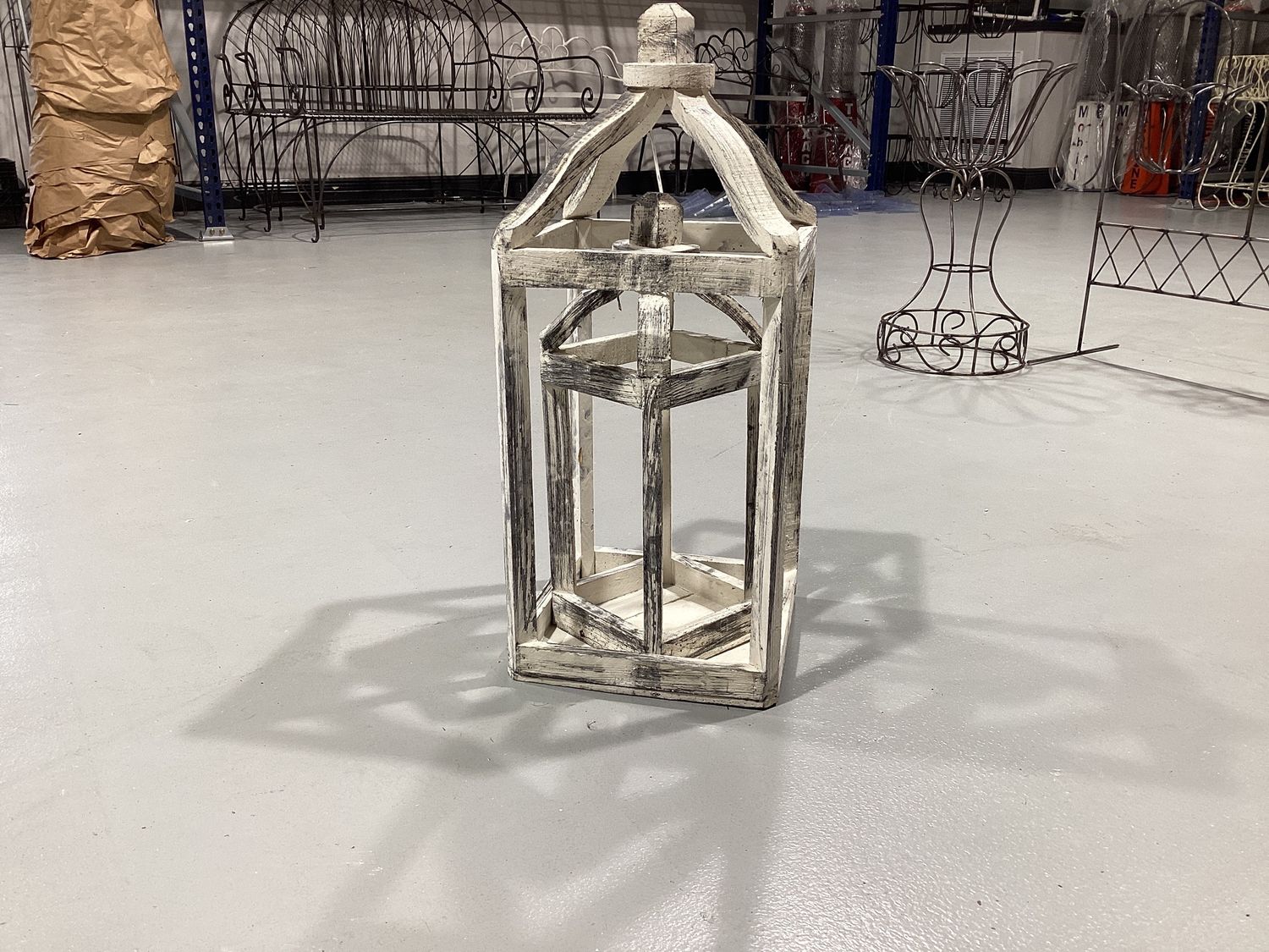 Cage Wood Lantern 2pc Set