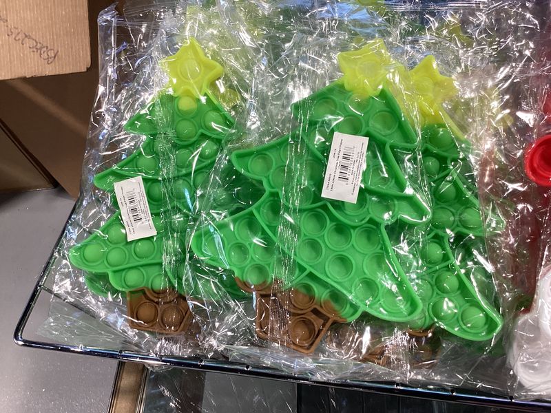 Christmas Tree Fidget Popper - 3cm x14cm (Each)