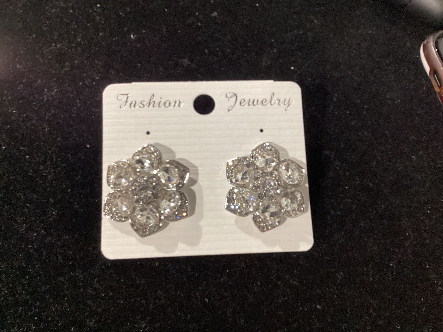 Earrings - Silver/White