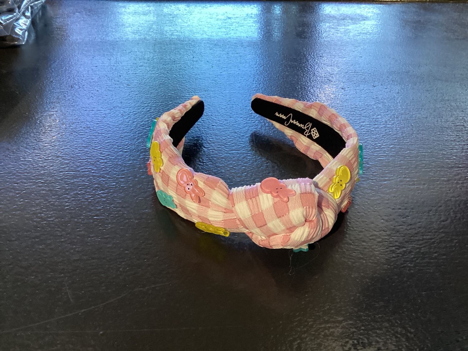 Easter 2022 - Child Size Pink Gingham Peeps Headband