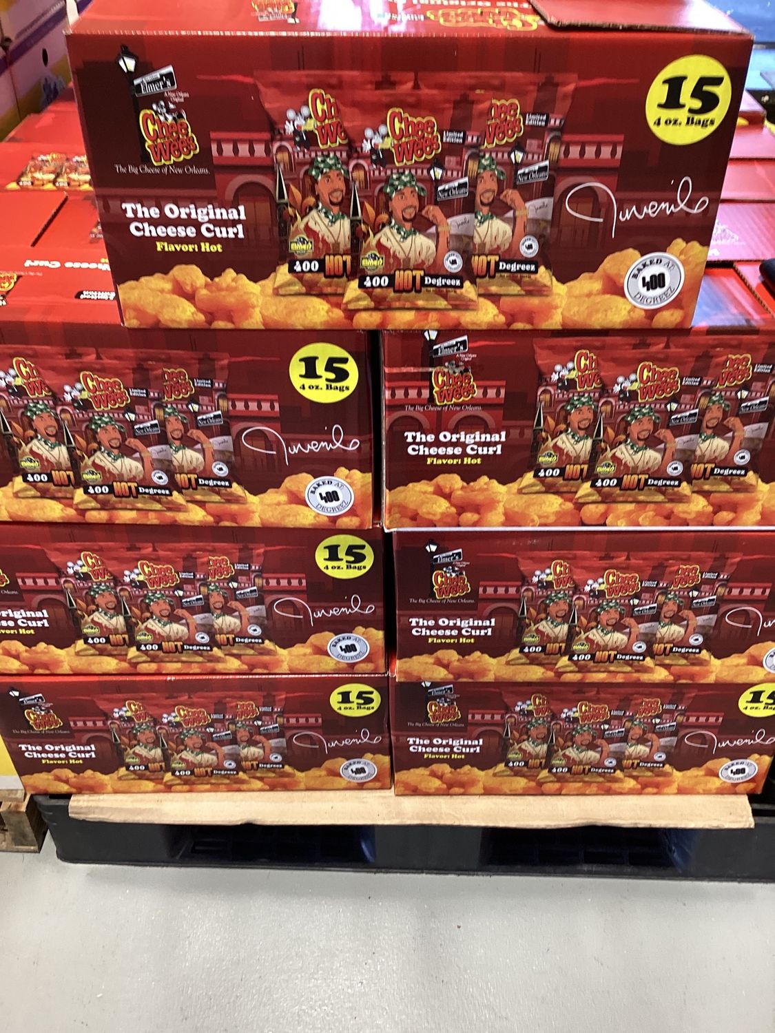 Elmer&#39;s Limited Edition Juvenile &quot;400 Hot Degreez&quot; Chee Wees - 4oz Bag (Case of 15)