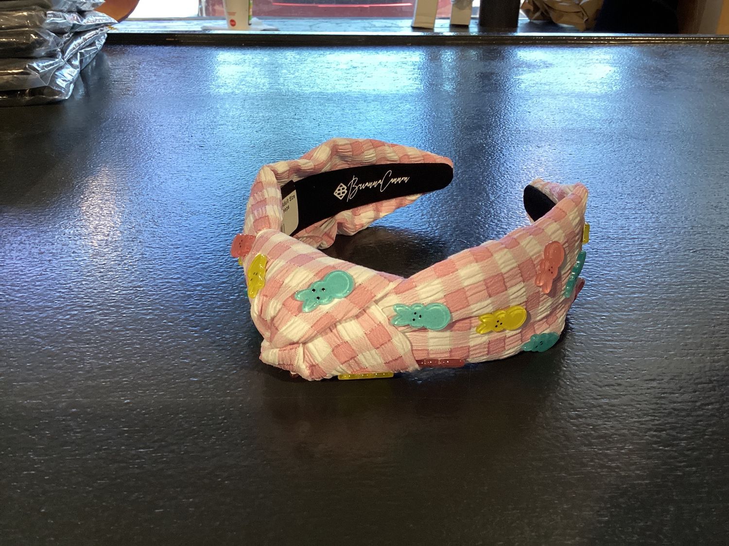 Easter 2022 - Adult Size Pink Gingham Peeps Headband