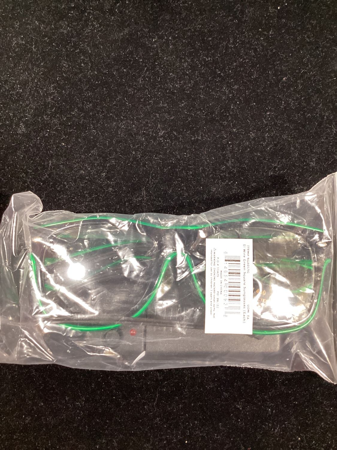 El Wire Green Square Sunglasses (Each)