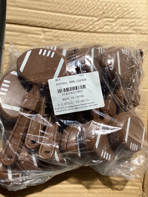 Football Hand Clacker 7.5" (Dozen)