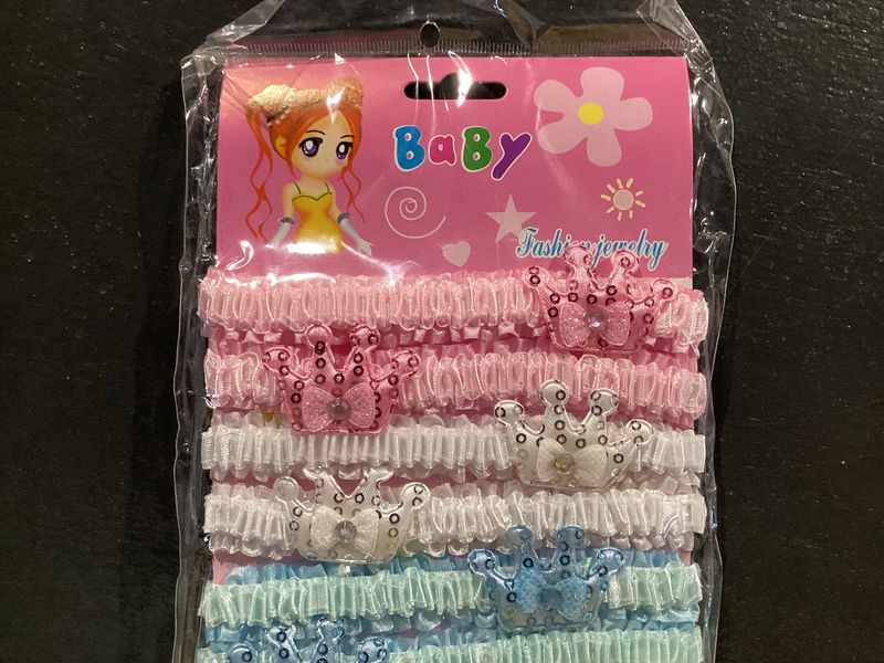 Garter with Crowns - Assorted Colors (Dozen)