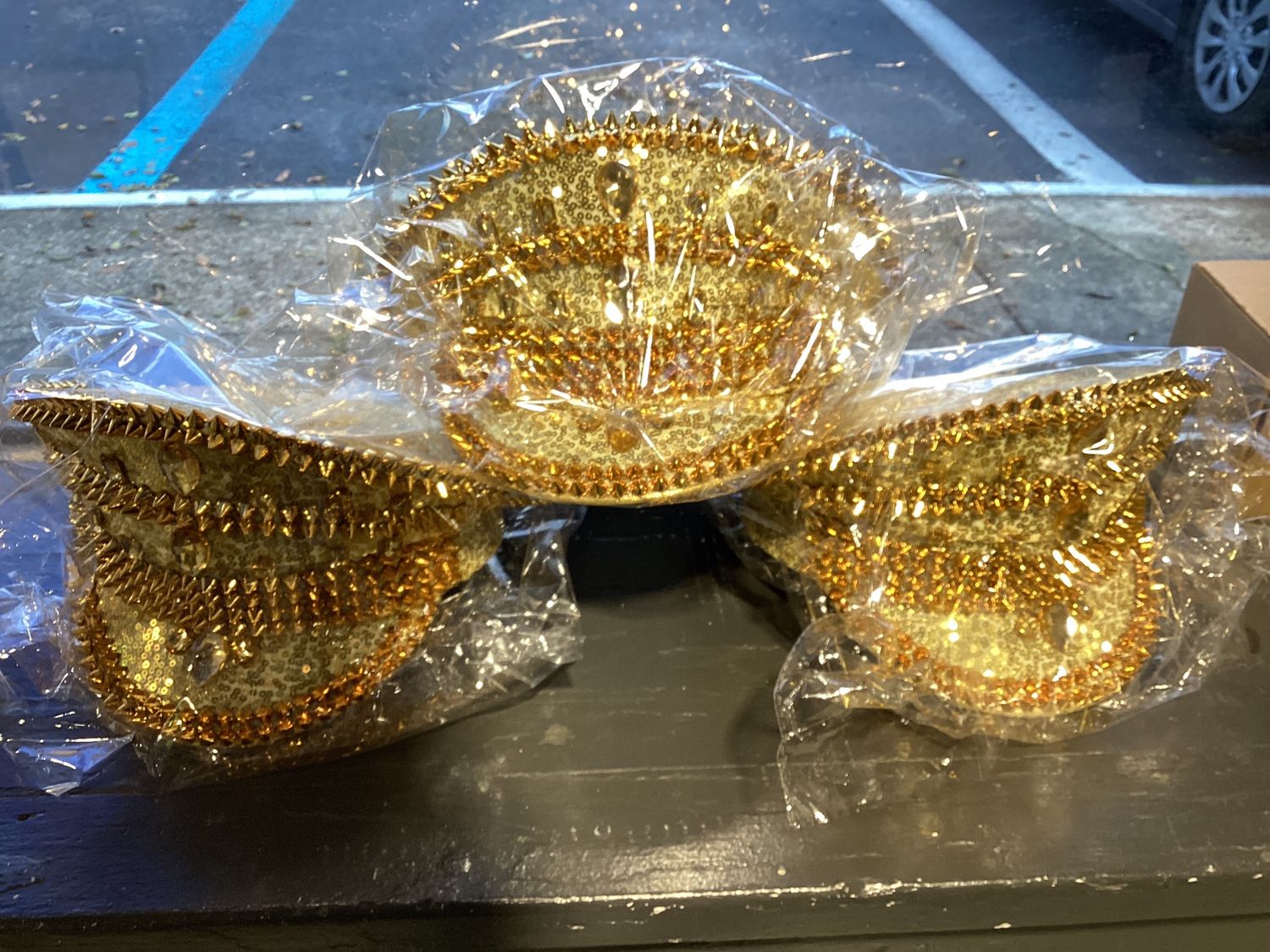 Gold Studded Captain Hat (Each)