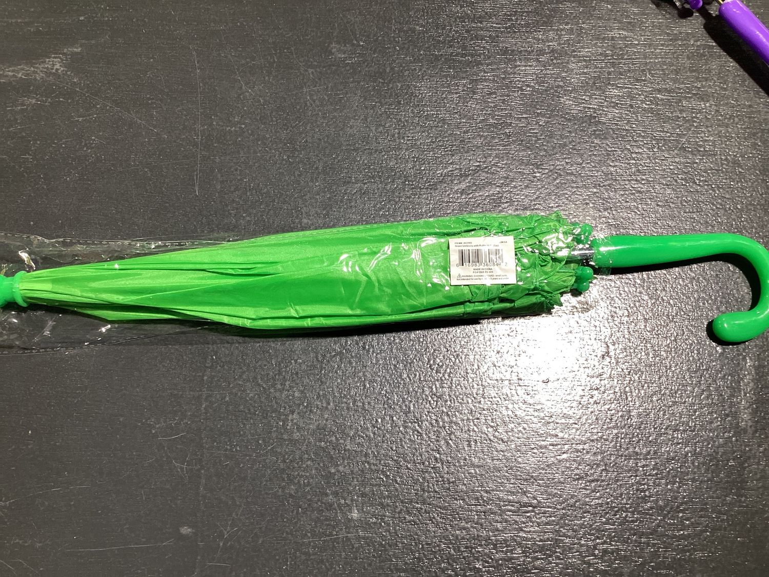 Green Umbrella with Ruffle 14.5" (Each)