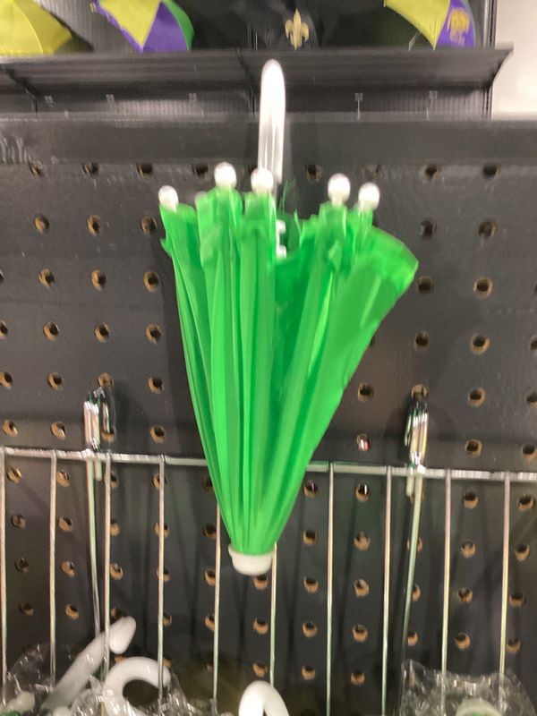 Green Umbrella with Ruffle 5" (Each)