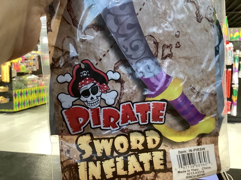 Inflatable Pirate Sword 24" (Each)