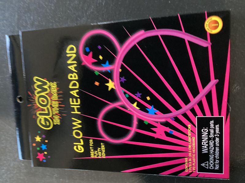 Hot Pink Glow Headband (Each)