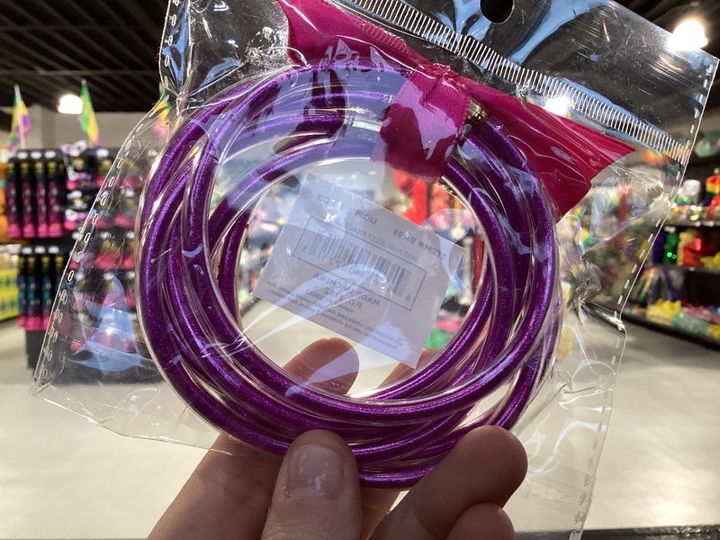 Hot Pink Jelly Bangle Bracelet Set (Pack of 6)