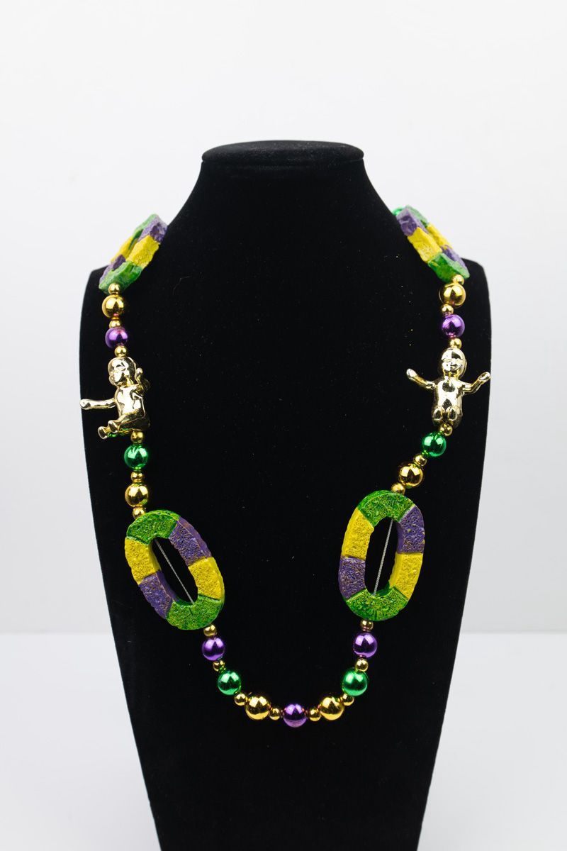 KING CAKE BABY BEAD 6PC