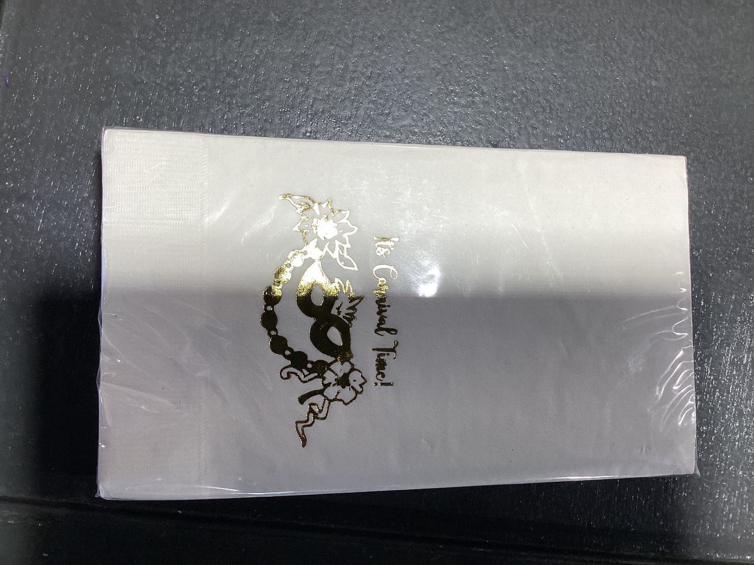 It's Carnival Time! White Guest Towels (Pack of 25)