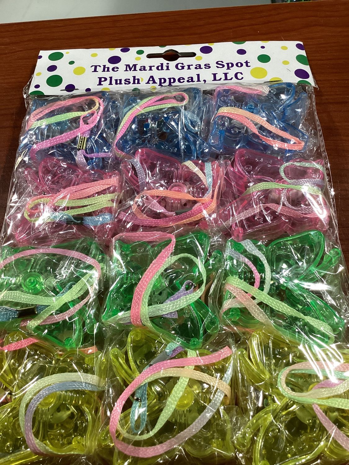 LED Butterfly Necklace - Assorted Colors (Dozen)