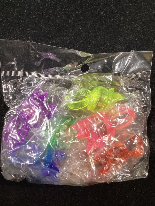 LED Assorted Color Crown Ring with Multicolor Lights (Pack of 6)