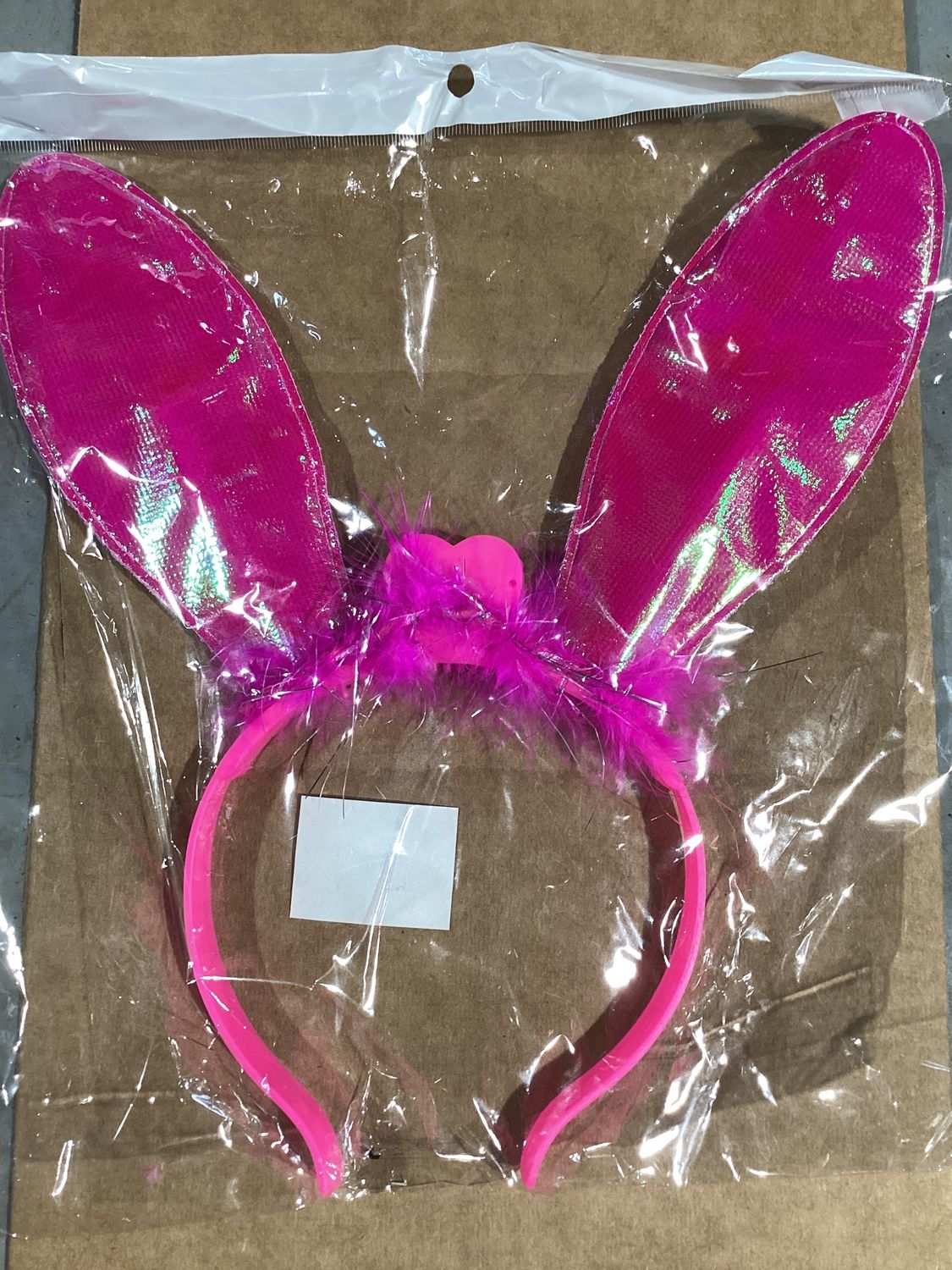 LED Hot Pink Bunny Ears (Each)