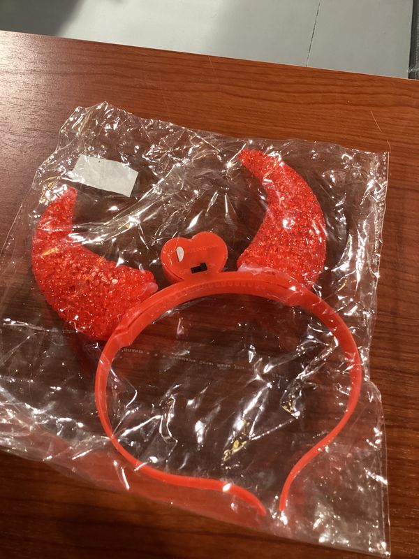 LED Red Horn Head Bopper (Each)