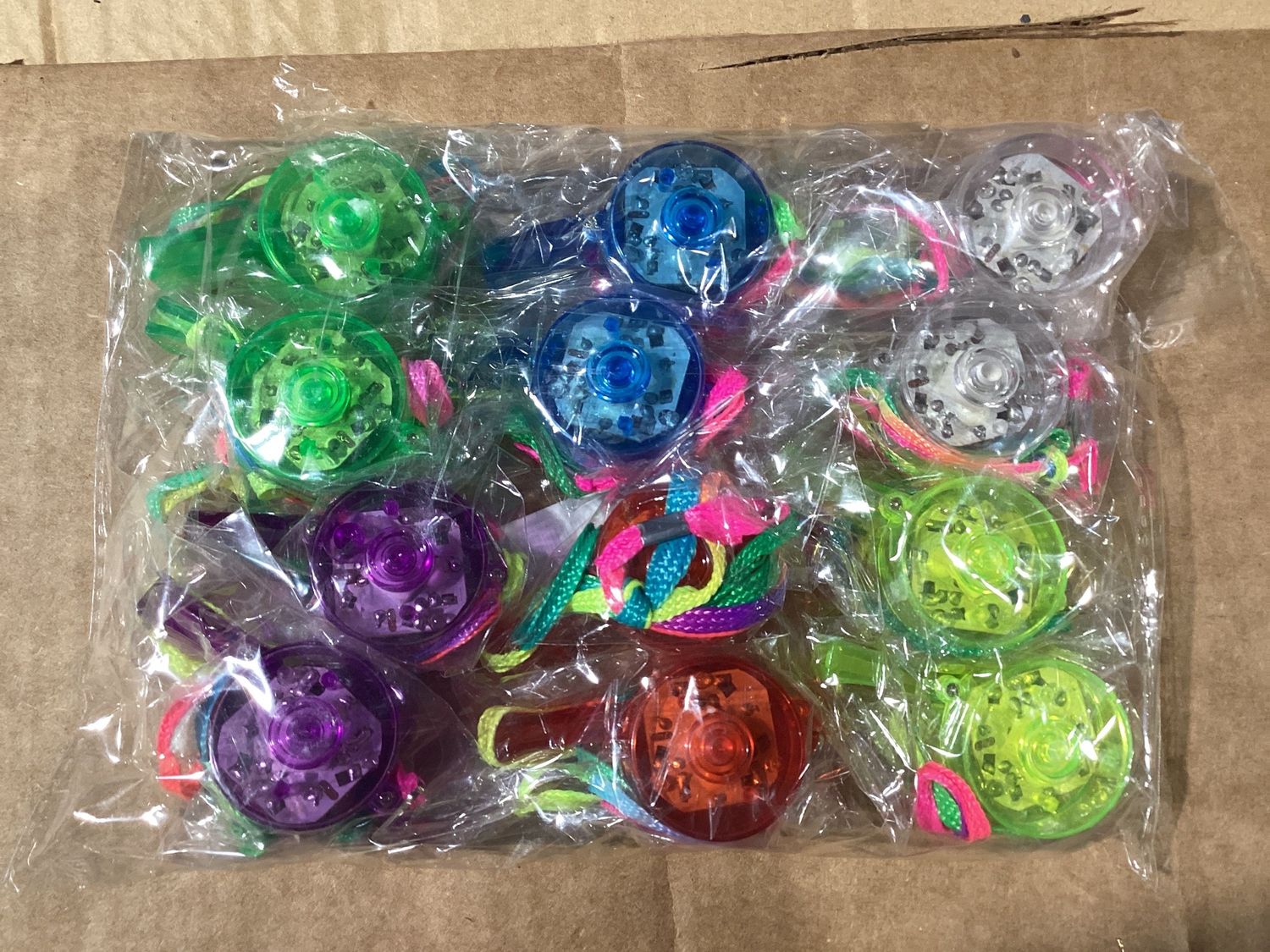 LED Whistle Necklace - Assorted Colors (Each)