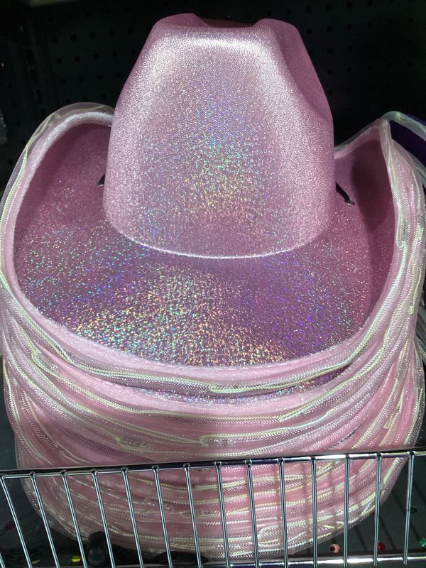 LED Pink Cowboy Hat (Each)