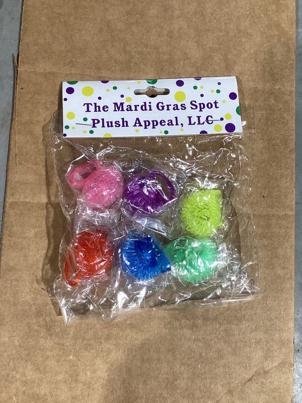 LED Pineneedle Ring - Assorted Colors (Pack of 6)