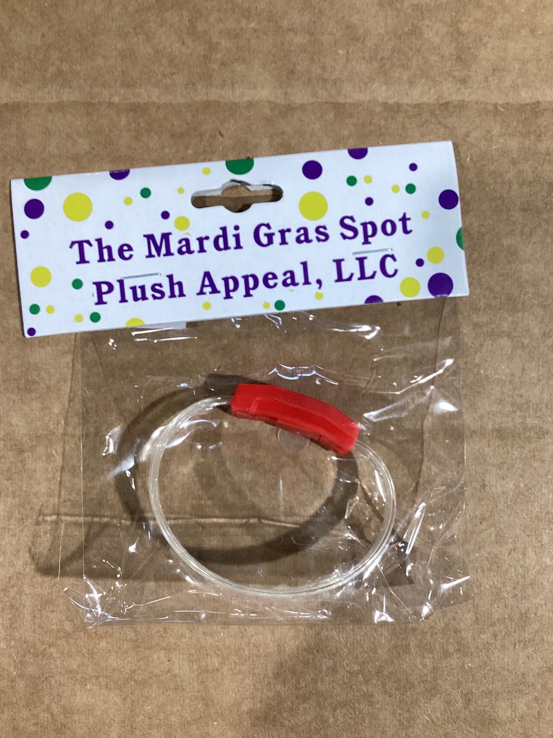 LED Red Bracelet with Hearts (Each)