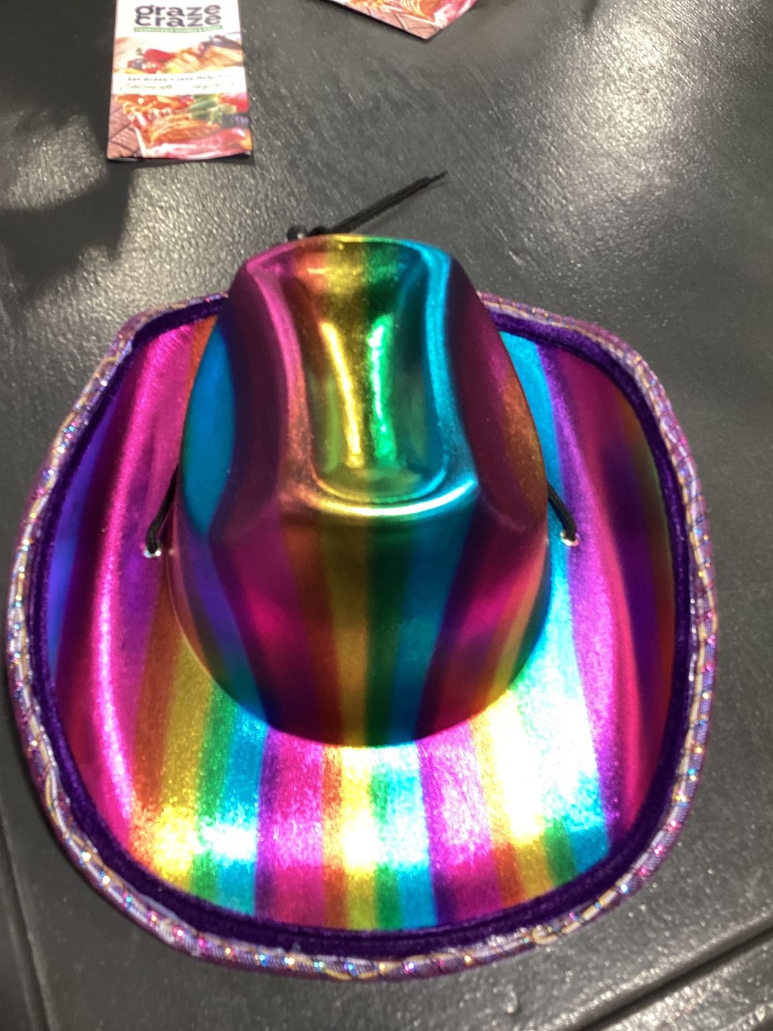 LED Rainbow Cowboy Hat (Each)