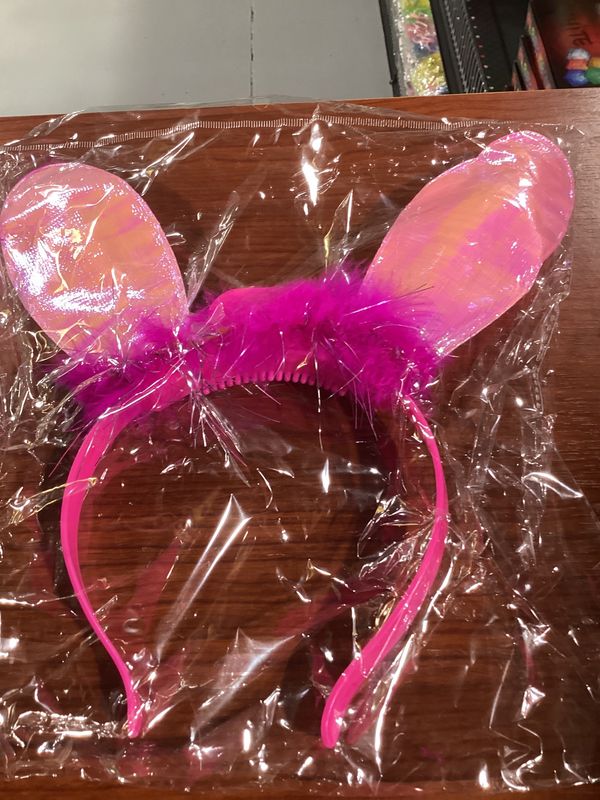 LED Light Pink Bunny Ears (Each)