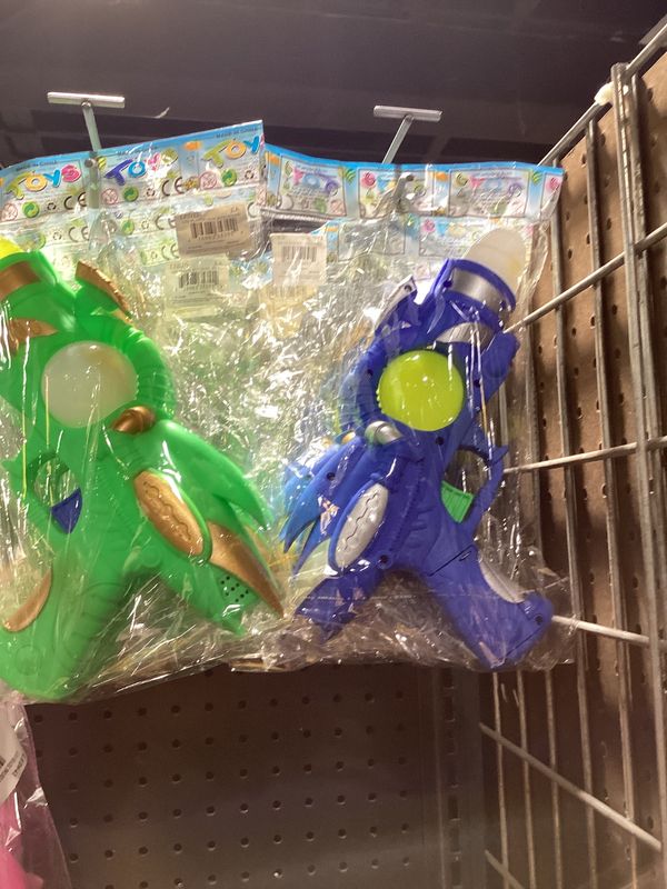 LED Plastic Gun with Sound (Each)