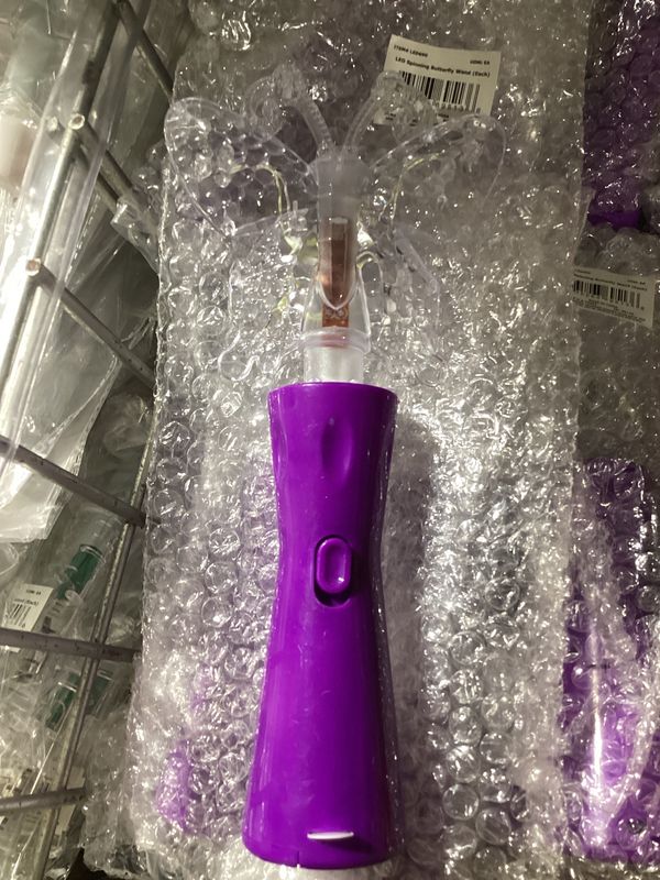 LED Spinning Butterfly Wand (Each)