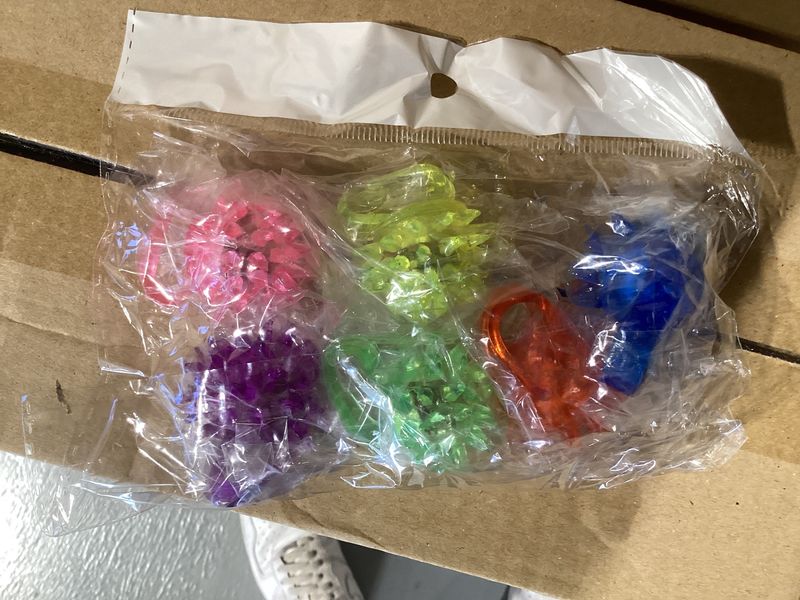 LED Urchin Ring - Assorted Colors (Pack of 6)