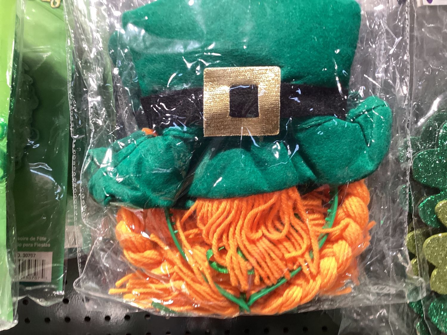 Leprechaun Wig and Hat Set (Each)
