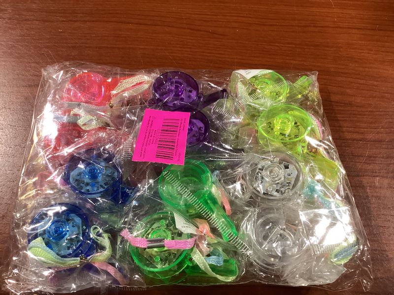 LED Whistle Necklace - Assorted Colors Dozen